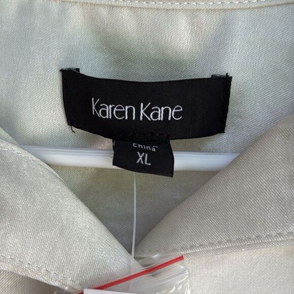 Karen Kane Satine Button down NWT Cream off white size  extra large - Picture 5 of 9